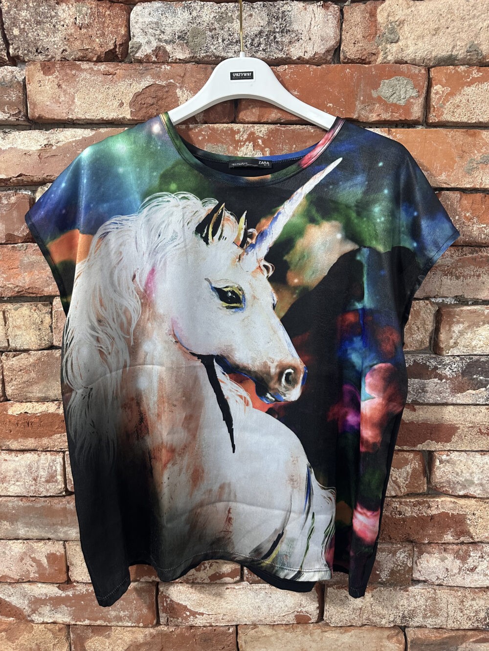 T-shirt z jednorożcem Zara