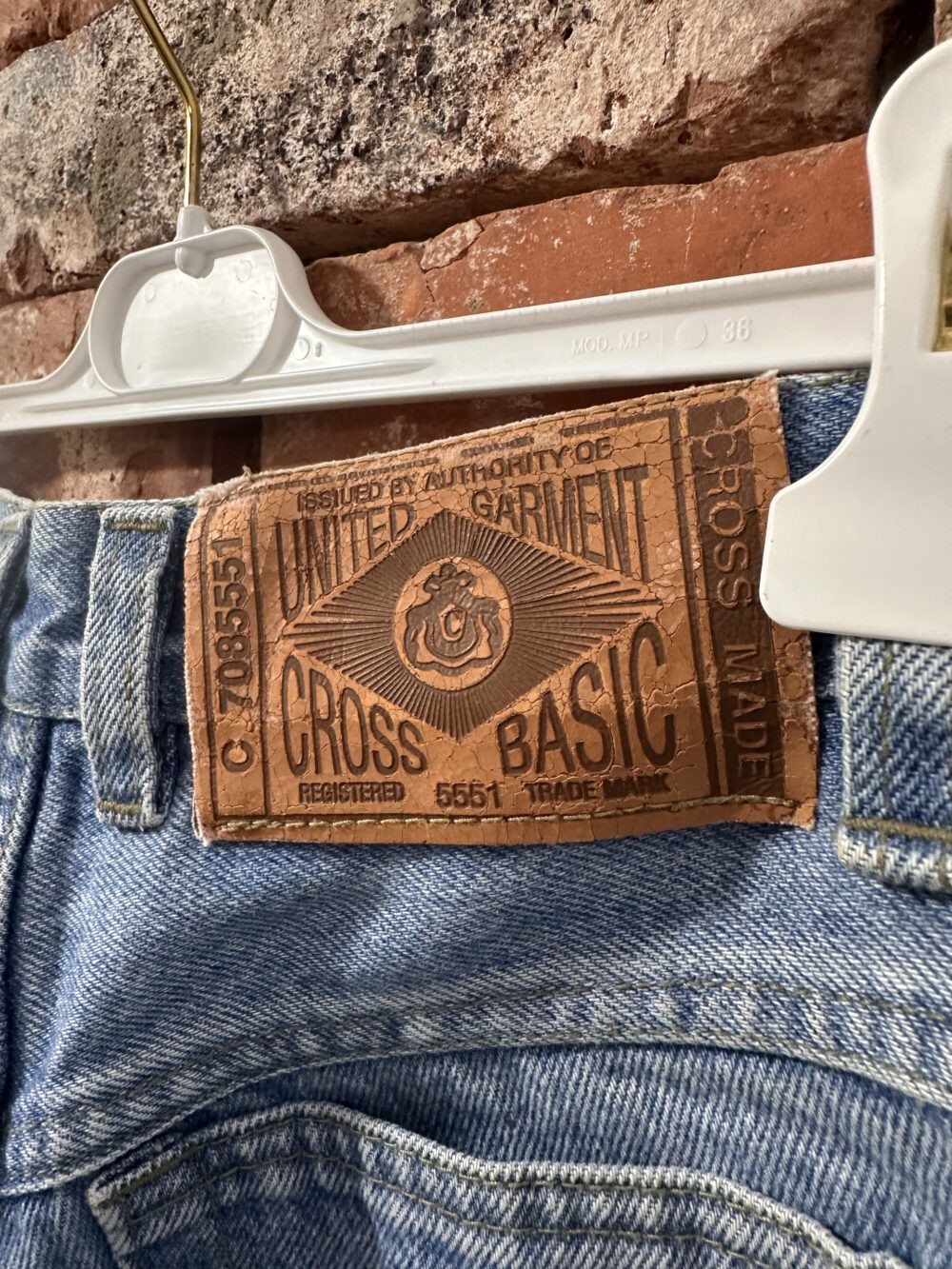 Ręcznie malowane jeansy vintage CROSS JEANS