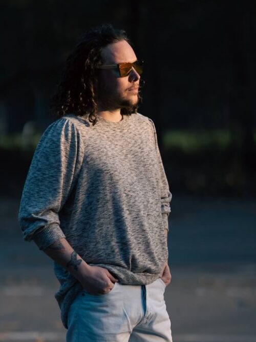 Melanżowy sweter unisex NEXT