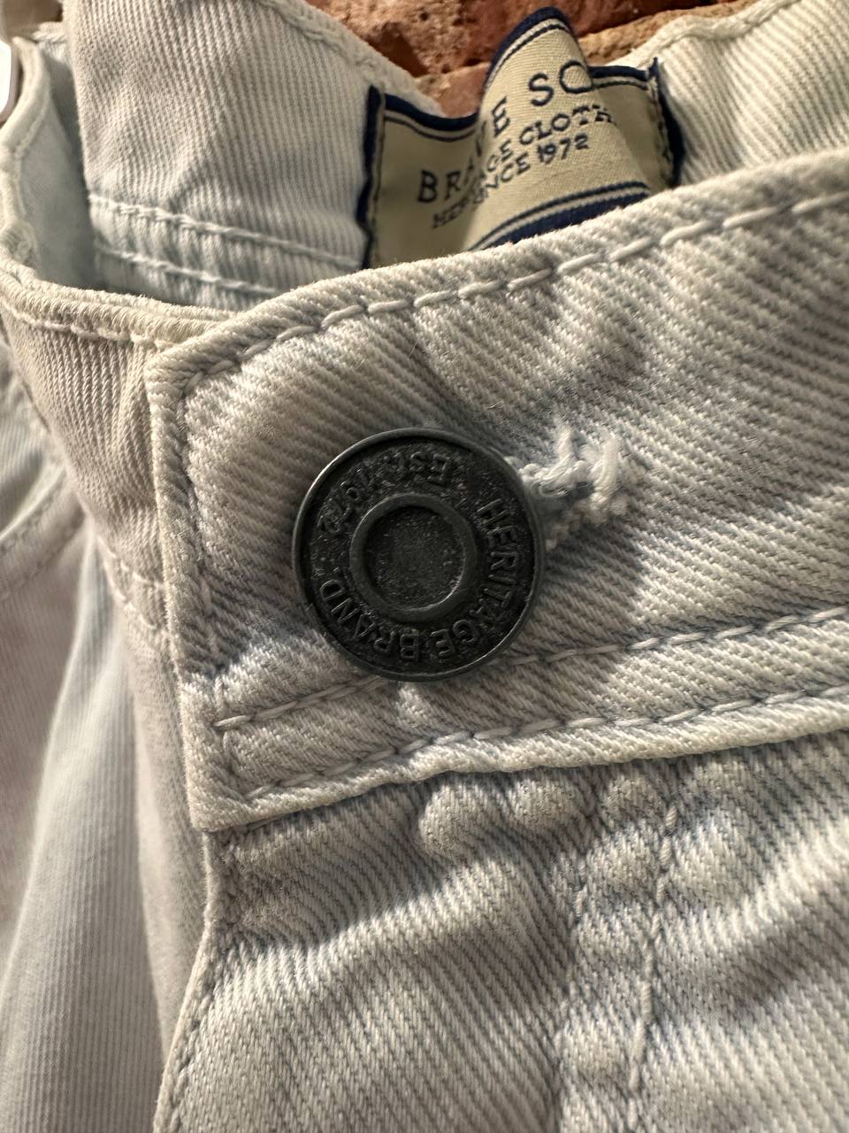 Jasnoszare jeansowe szorty BRAVE SOUL