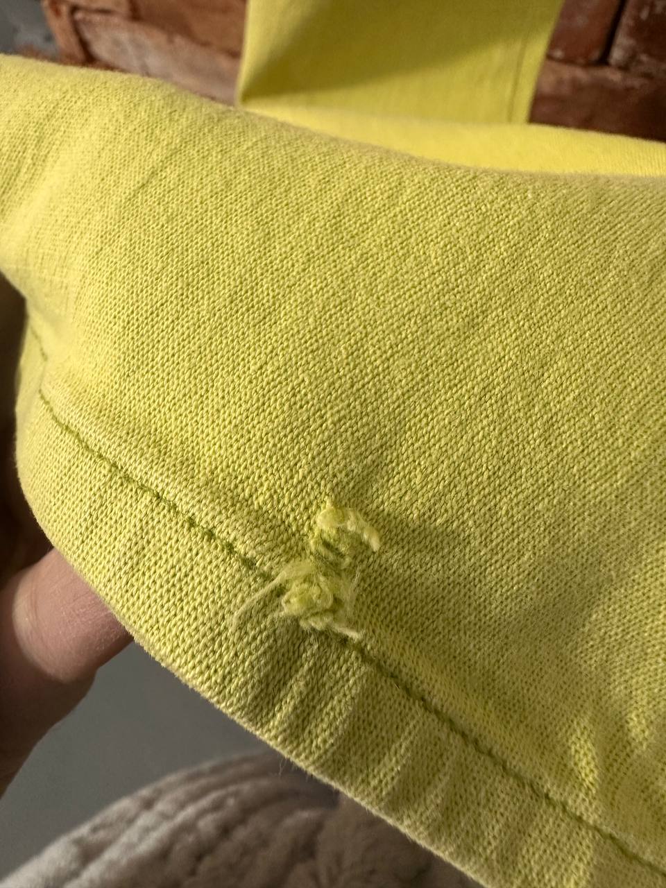 Limonkowe spodnie o prostym kroju – Impuls