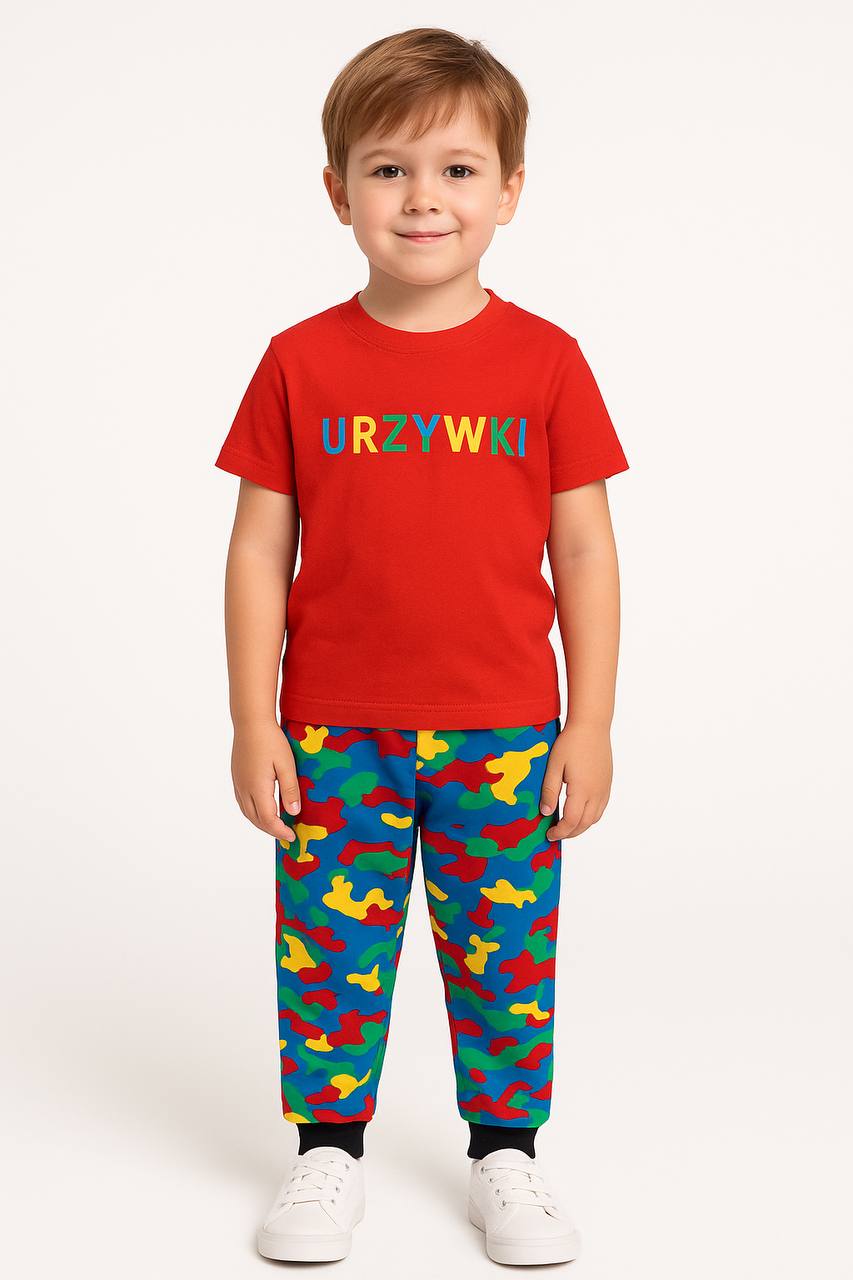 Kolorowe spodnie moro PRIMARK