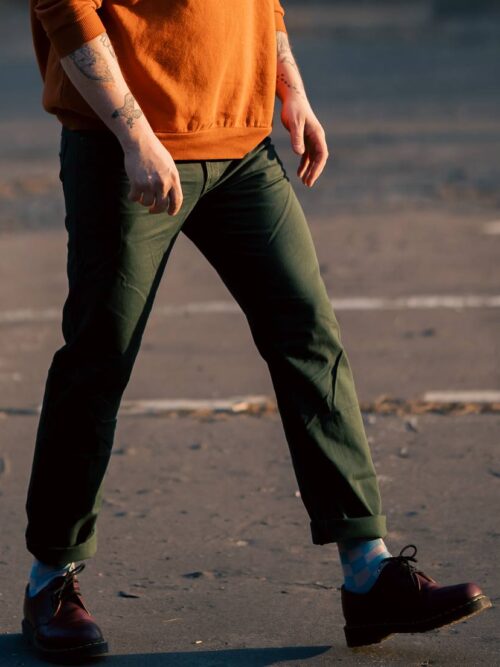 Zielone spodnie męskie Top Secret