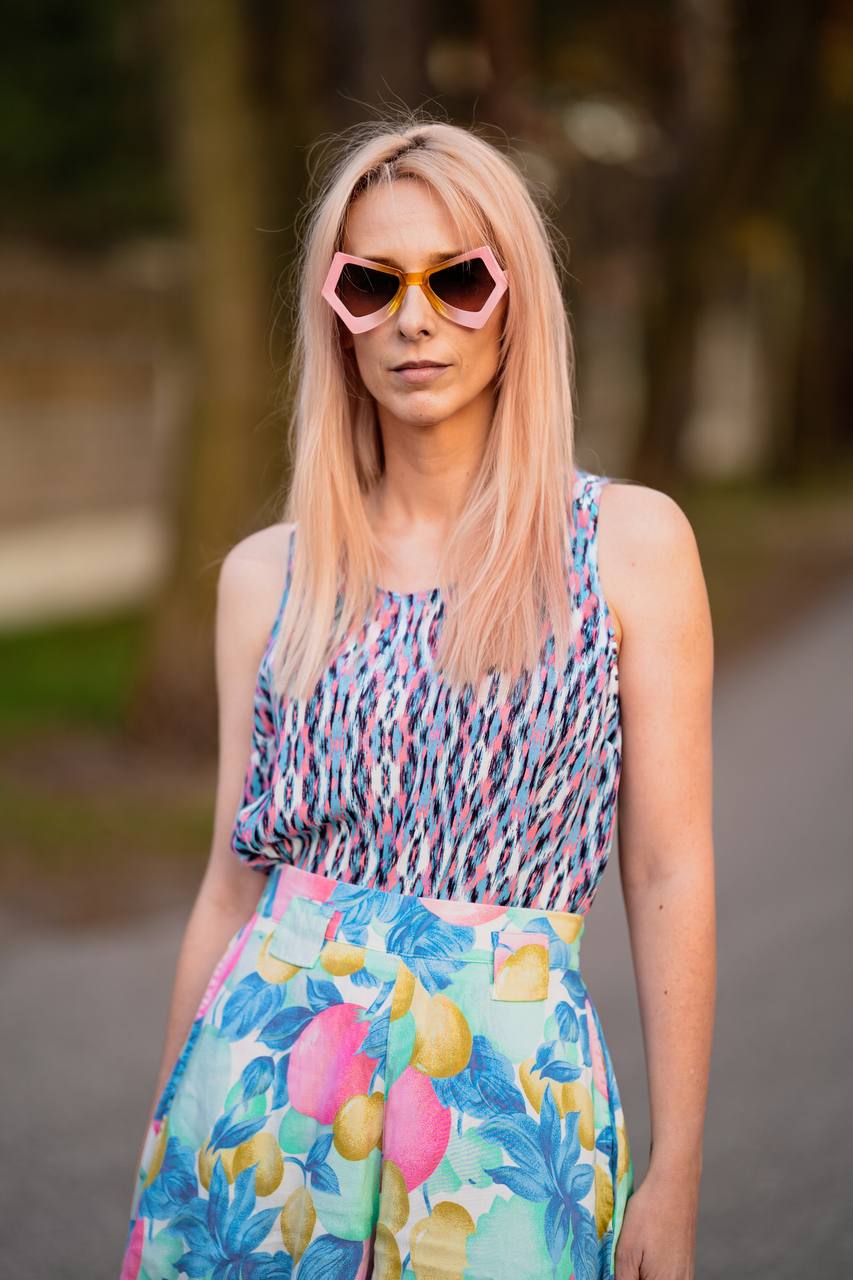 Top w kolorowy wzór Primark (UK)