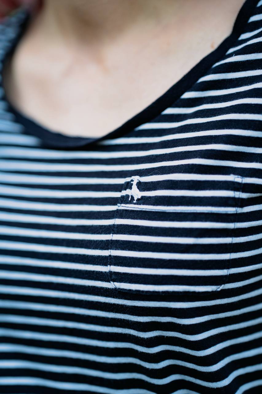 T-shirt w paski granat – Jack Wills