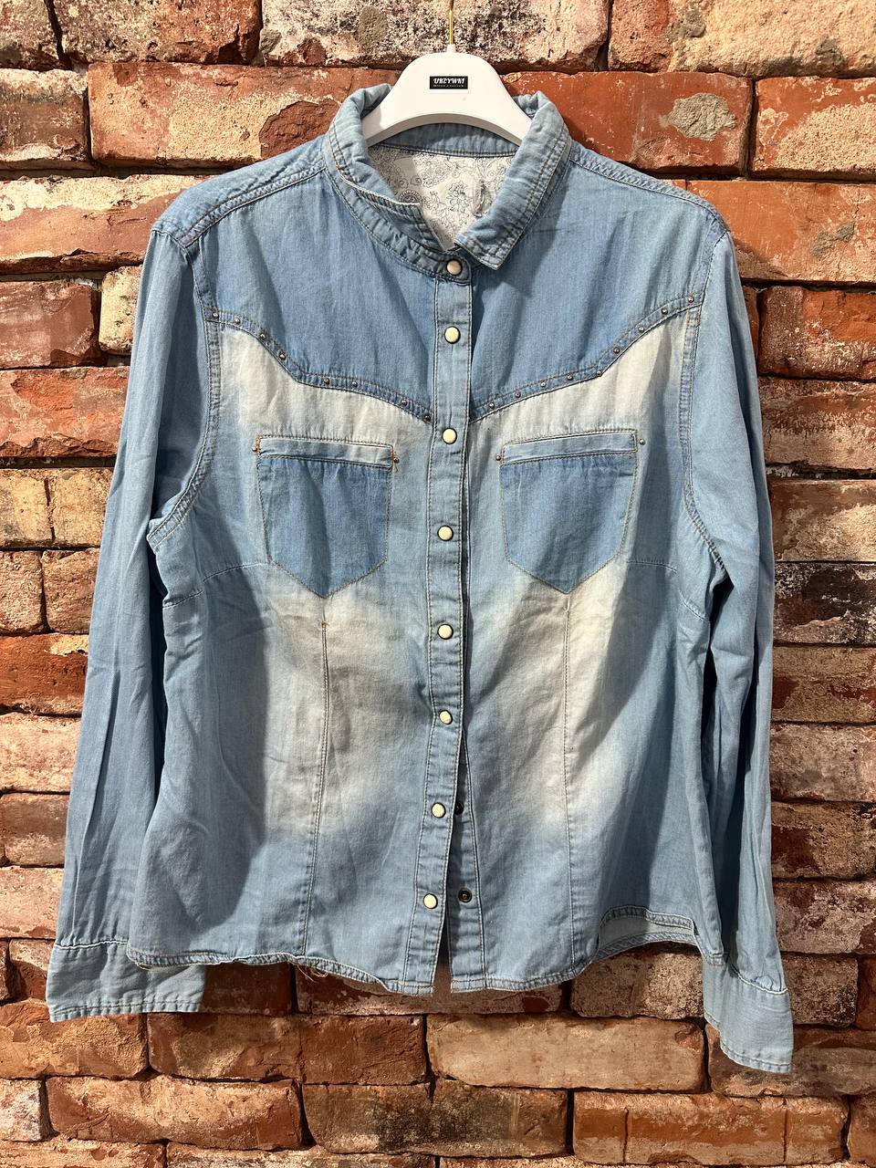 Koszula jeansowa western (bez metki)