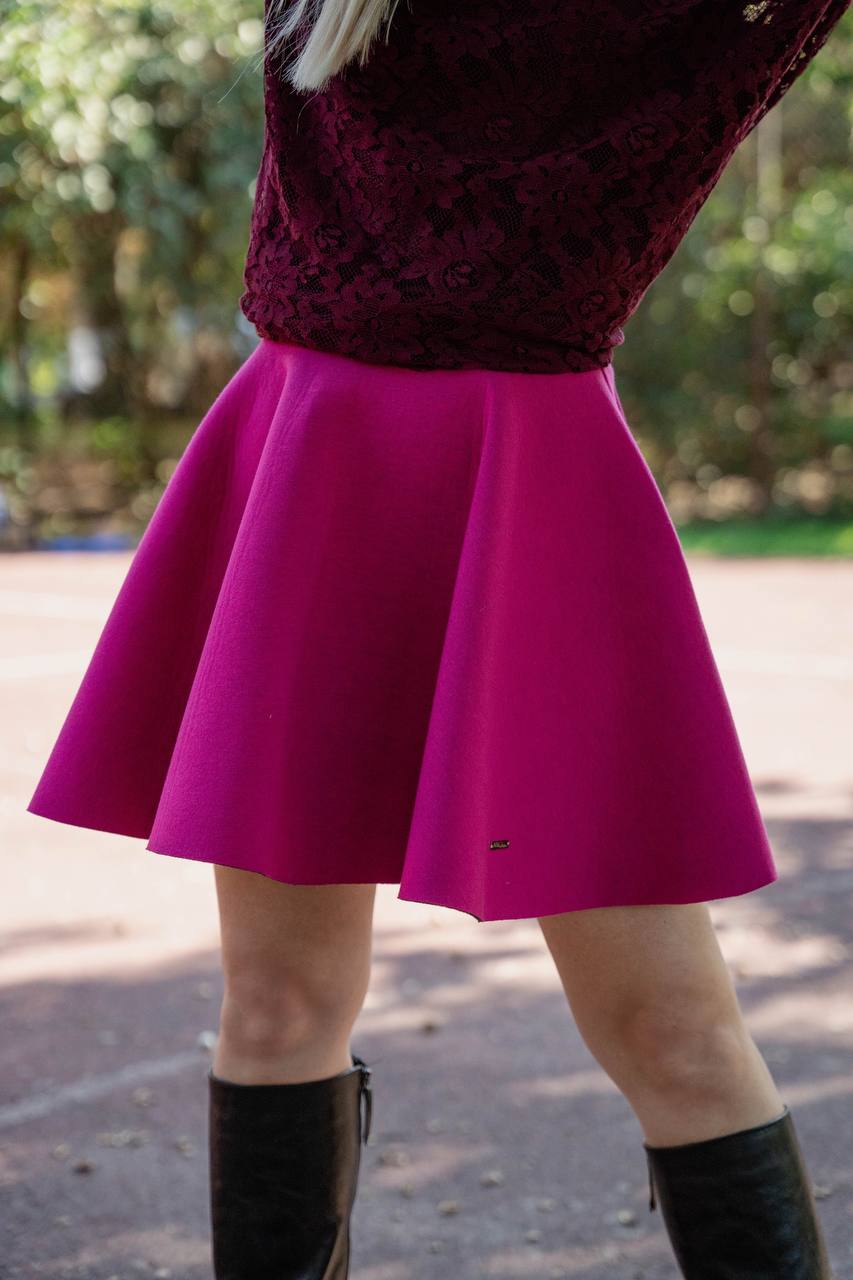 Fuksjowa spódnica z koła Adika