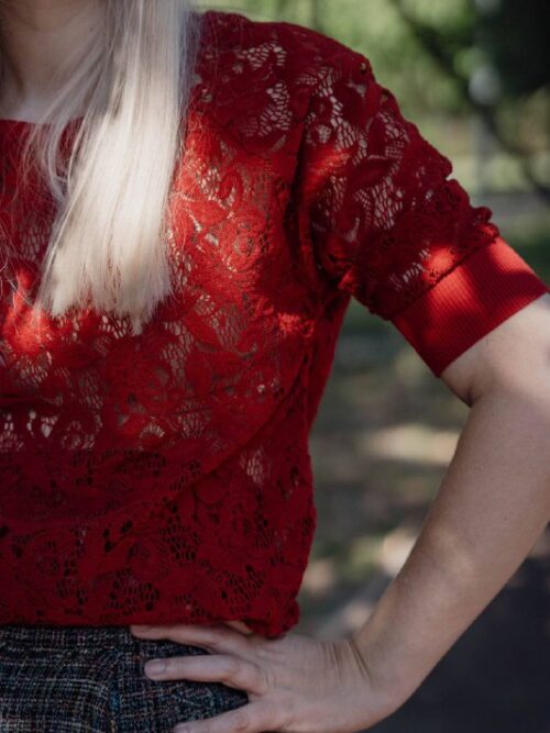 Ażurowa bluzka vintage Denim Co