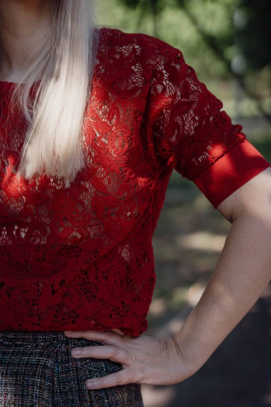 Ażurowa bluzka vintage Denim Co