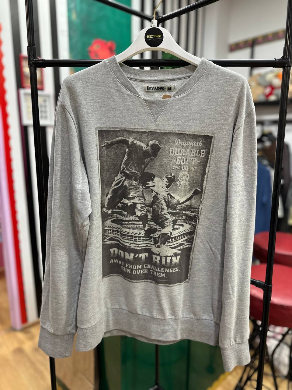 Bluza męska DRYWASH z nadrukiem